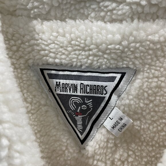 Marvin Richards Corduroy Jacket Womens L Sharpa Lined Preppy Gorpcore 90s Y2K - Picture 5 of 7